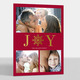 Joy Gold Foil Holiday Photo Cards Image 1 of 8